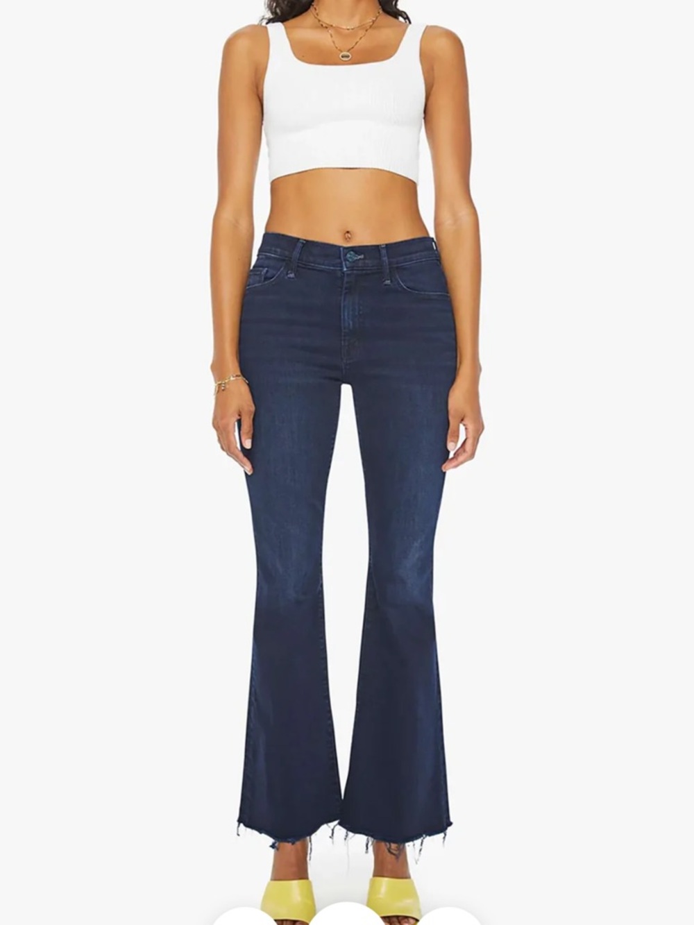 MOTHER Dark Indigo Flare Jeans